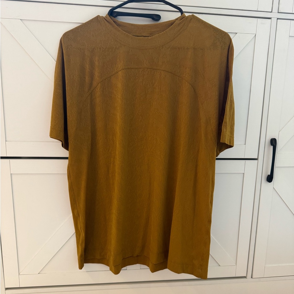 Lululemon Athletica Mustard Short Sleeve Tee